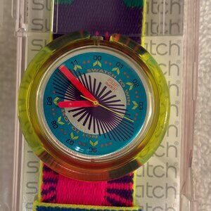 Vintage Multi-colored POP Swatch - NEW IN BOX - NEVER WORN